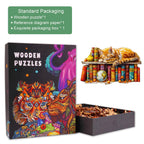 Dreamy Tabby Cat Wooden Jigsaw Puzzle