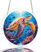 Acrylic Jigsaw Puzzle Suncatcher - Starsea Turtle