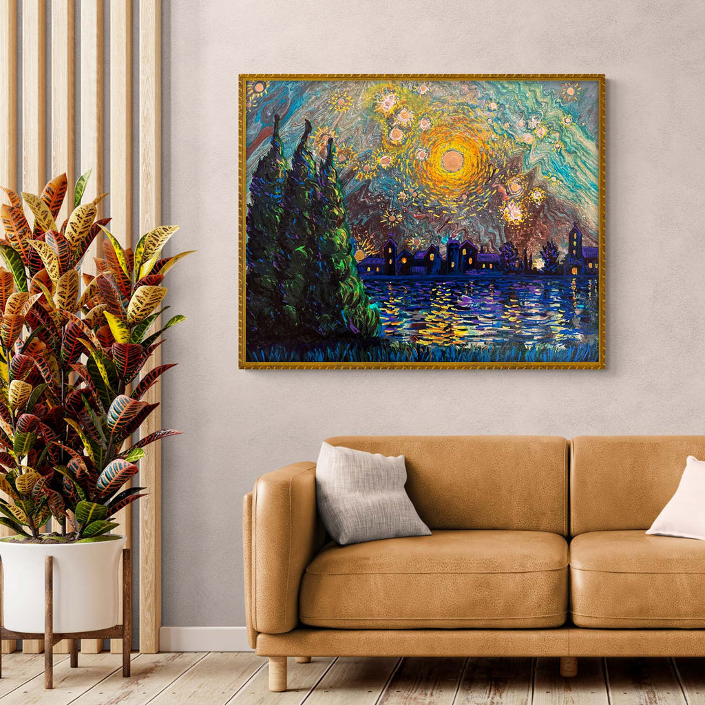 Starry Night - By Artist Nicholas John VARDAXIS