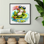 Leisurely Frog-1 Wooden Jigsaw Puzzle