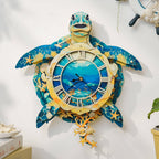 Sea Turtle – Hourly Chime DIY Wooden Clock, 3D Puzzle Craft Kit
