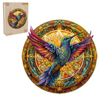 Vintage hummingbird-2  Wooden Jigsaw Puzzle