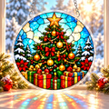 Christmas Acrylic Jigsaw Puzzle Suncatcher - Tree Glow