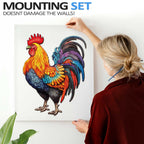 Spirited Rooster 2 Wooden Jigsaw Puzzle