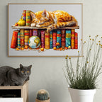 Dreamy Tabby Cat Wooden Jigsaw Puzzle