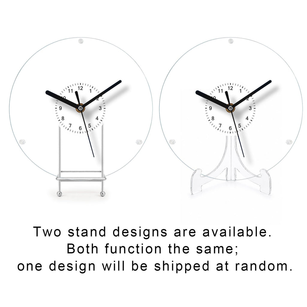 DIY Acrylic Puzzle Clock Kit - Vibrant Orange