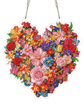 5D DIY Diamond Painting Suncatcher Kit - Blooming Heart