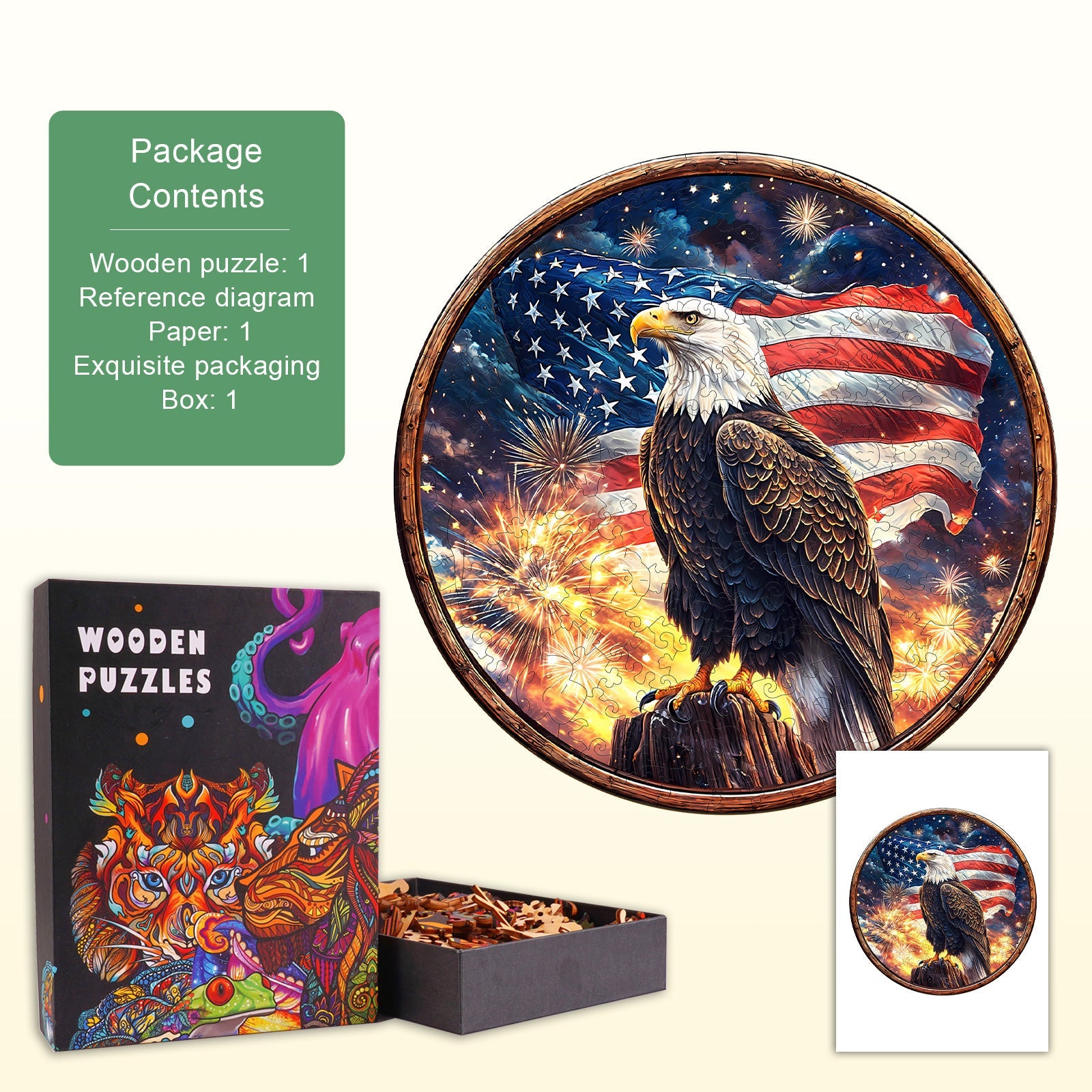 Eagle's Pride Wooden Jigsaw Puzzle