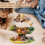 Elf Tree House Wooden Jigsaw Puzzle