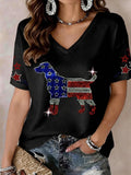 Women's 250 Years Printed Short Sleeve T-shirt