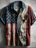 Men's 2026 USA 250th Anniversary Patriotic Printed Shirt