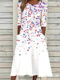 Women'S Star Printed Casual Dress