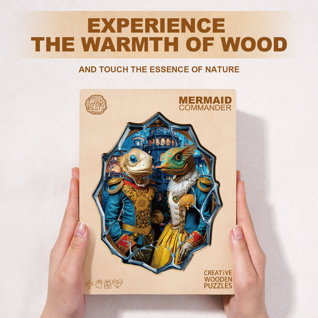 Mermaid Commander Wooden Jigsaw Puzzle