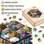Shifting City Wooden Jigsaw Puzzle
