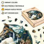 River and Horse Wooden Jigsaw Puzzle
