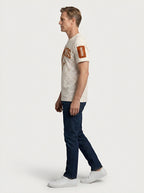 Men's Denver Broncos Football Logo Scallop Pattern Printed T-shirt