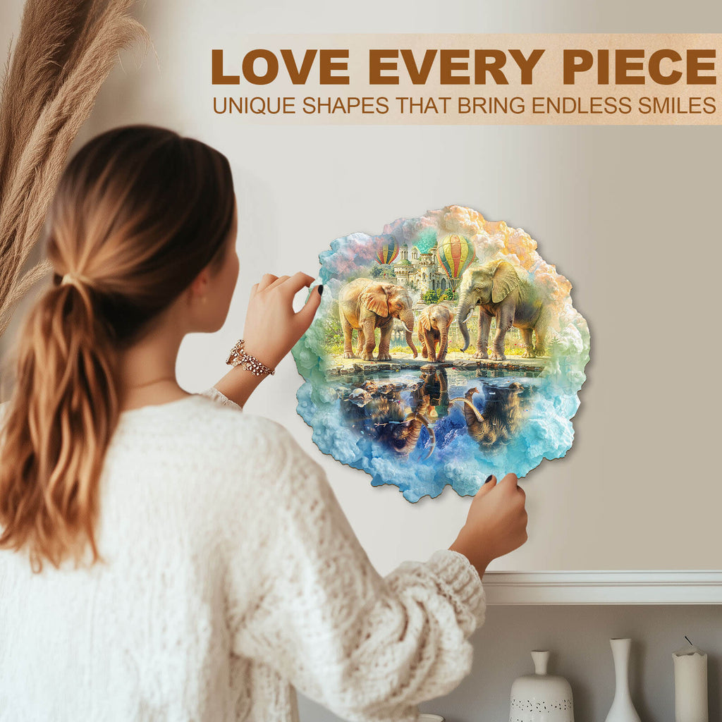 Mammoth—My wish Wooden Jigsaw Puzzle