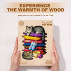 Pillow Kitten Wooden Jigsaw Puzzle