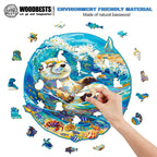 Leisurely Otter Wooden Jigsaw Puzzle