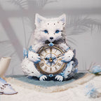 Arctic Fox– DIY Wooden Clock, 3D Puzzle Craft Kit