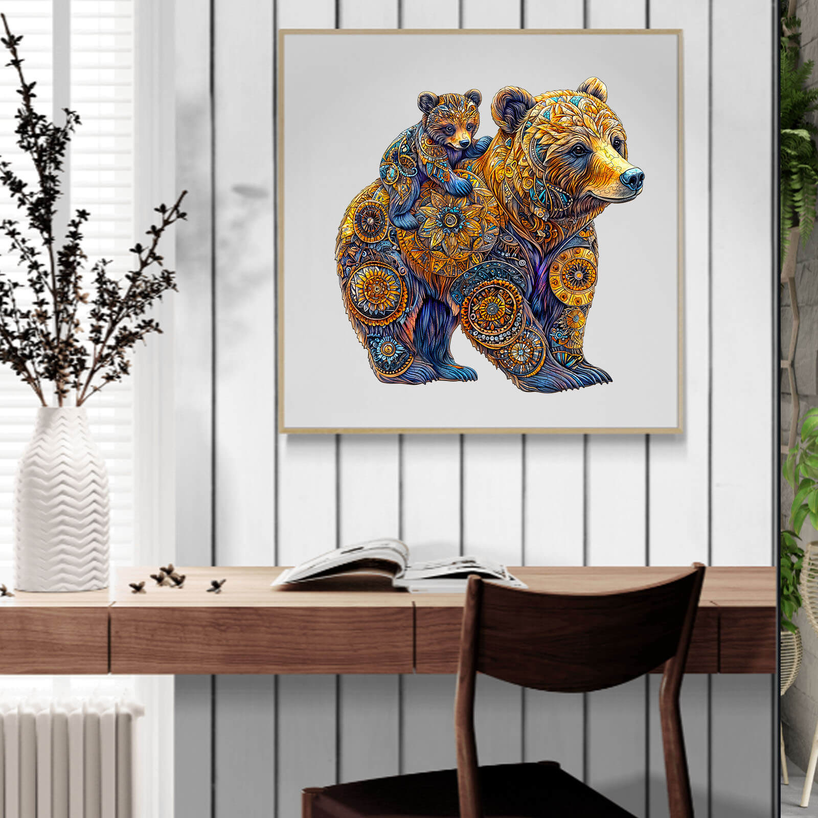 Mother Bear Wooden Jigsaw Puzzle