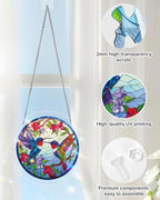 Hummingbird Bloomscape Light Suncatcher-Acrylic Window Art