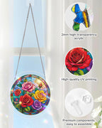 Rose Garden Window Light Suncatcher-Acrylic Window Art