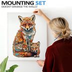Fox Family Wooden Jigsaw Puzzle