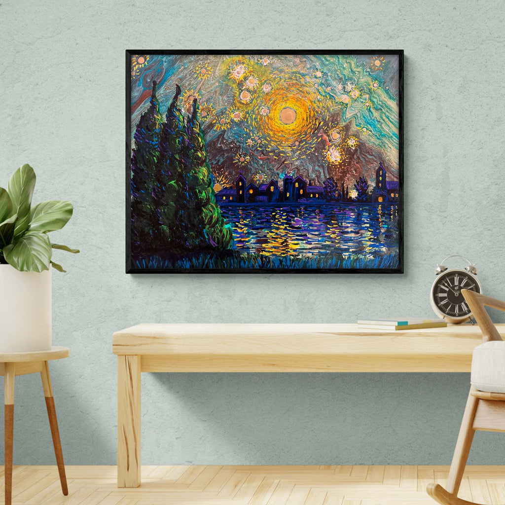 Starry Night - By Artist Nicholas John VARDAXIS