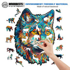 Fearless Wolf Wooden Jigsaw Puzzle