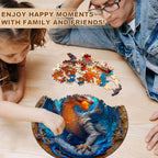 Elements Water Dragon Wooden Jigsaw Puzzle