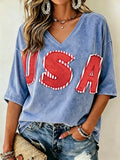 Women's 250 Years Printed Short Sleeve T-shirt