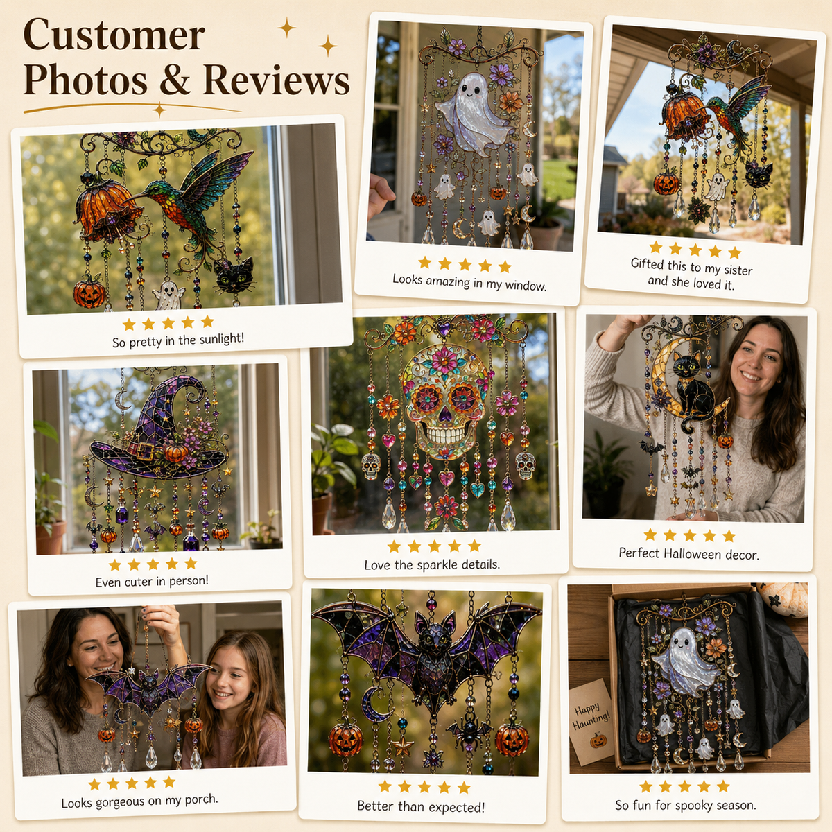 🎃Halloween Suncatcher Wind Chime