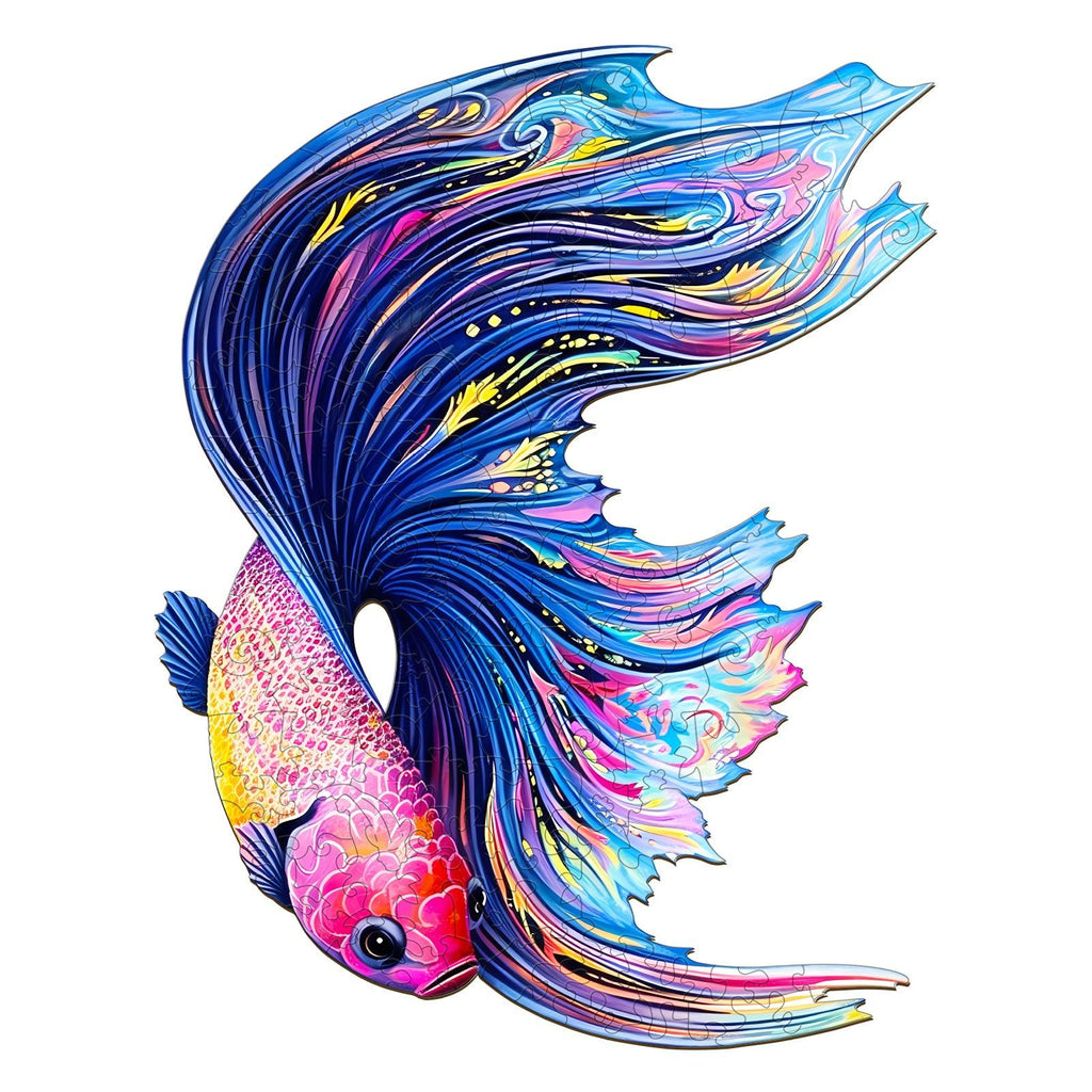 Half Moon Betta Wooden Jigsaw Puzzle