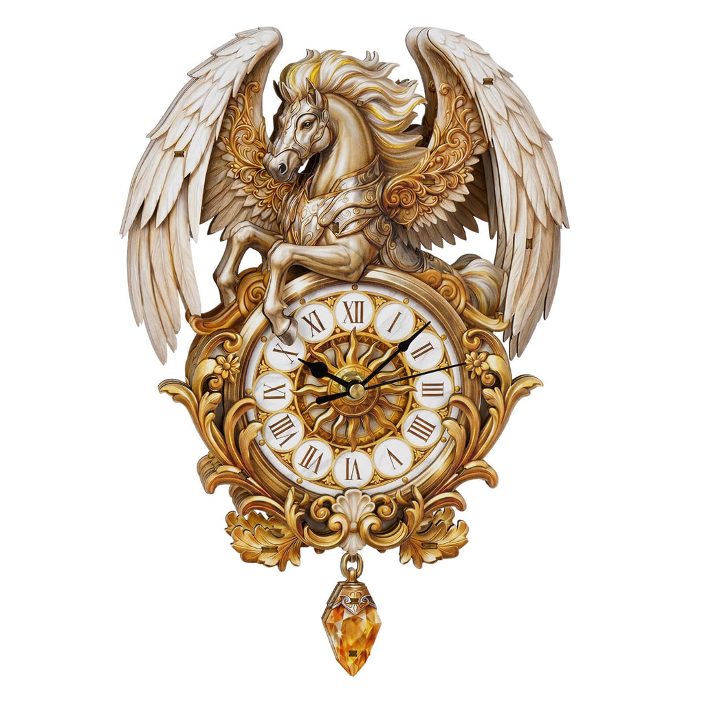 Pegasus – DIY Wooden Clock, 3D Puzzle Craft Kit