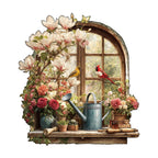 Windowsill in the sun Wooden Jigsaw Puzzle