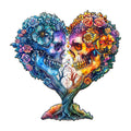 Skull and Love Wooden Jigsaw Puzzle