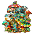 Turtle family Wooden Jigsaw Puzzle