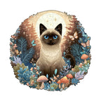 Gentle Dreamy Cat Wooden Jigsaw Puzzle