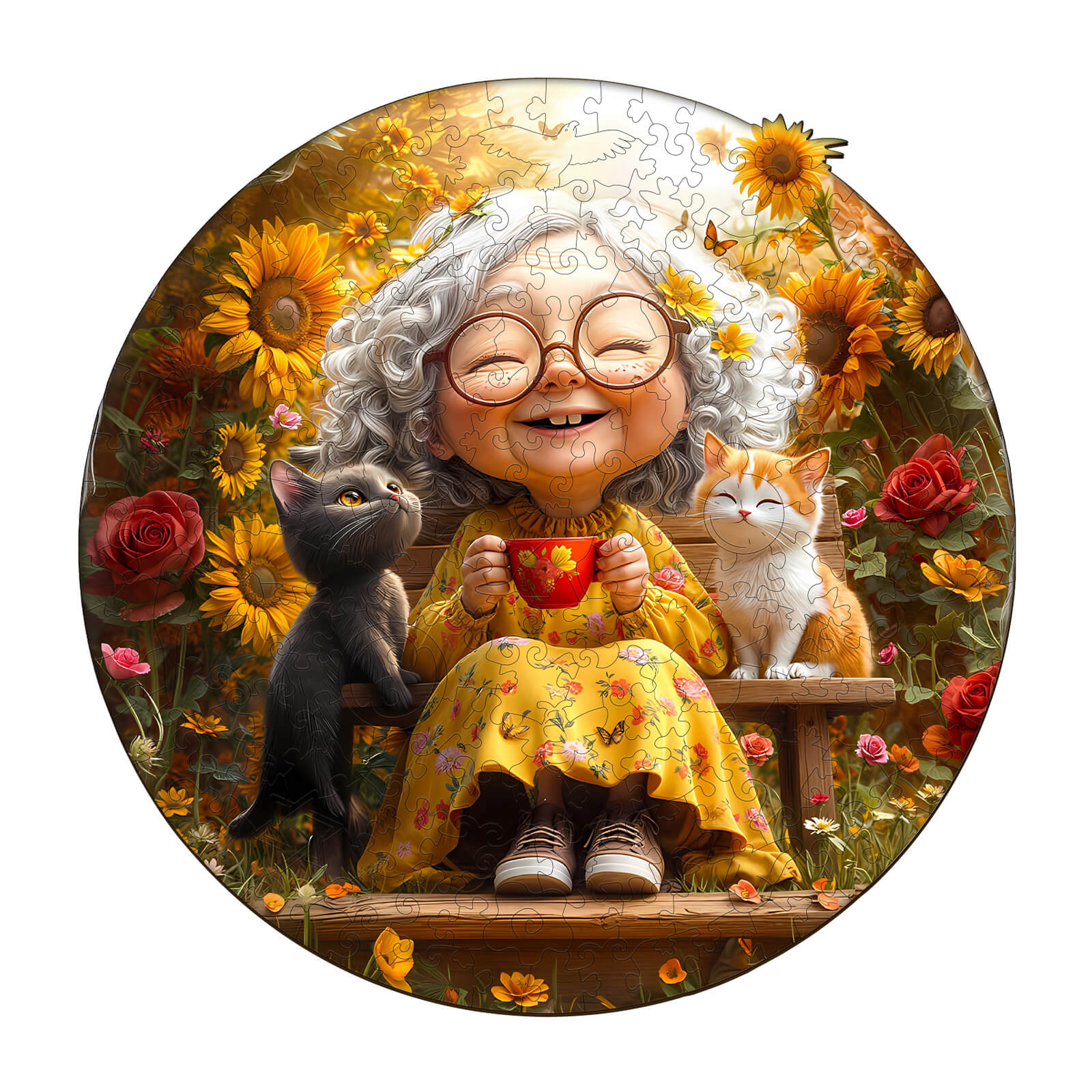 Sunny afternoon Wooden Jigsaw Puzzle