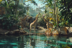 Forest Giraffes 500 / 1000 Piece Puzzle