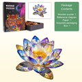 Oil On Lotus Wooden Jigsaw Puzzle