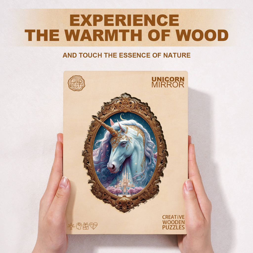 Unicorn Mirror Wooden Jigsaw Puzzle