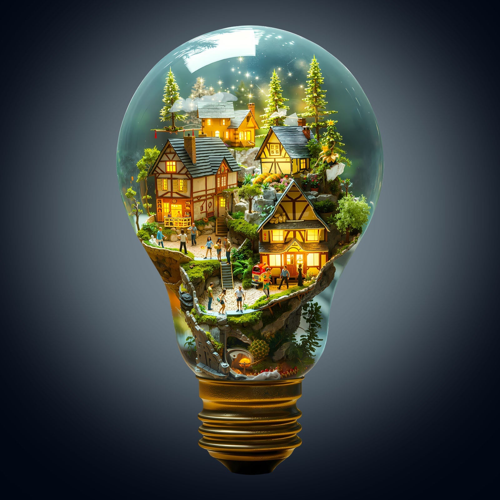 Light Town Wooden Jigsaw Puzzle