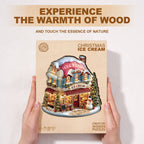 Christmas ice cream Wooden Jigsaw Puzzle