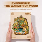 Rabbit Garden Wooden Jigsaw Puzzle