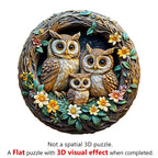 3D warm family Wooden Jigsaw Puzzle
