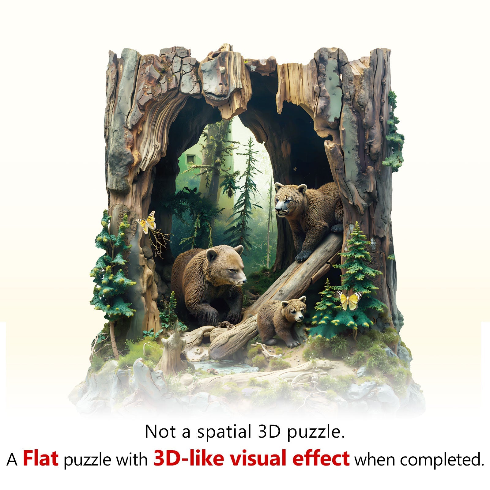 Bear Family Wooden Jigsaw Puzzle