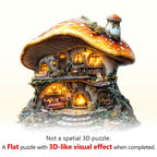 Mushroom House Wooden Jigsaw Puzzle