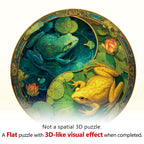 Balance Frogs Wooden Jigsaw Puzzle
